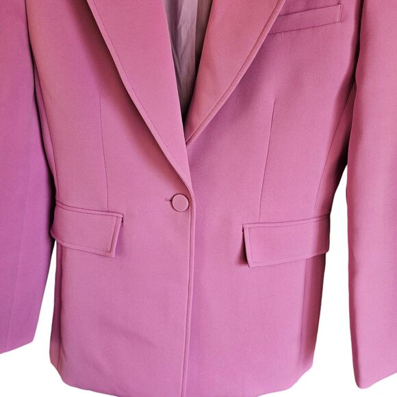 Aknvas Taylor Blazer Size 4 Single Button Jacket Orchid Purple Pink - Picture 3 of 6